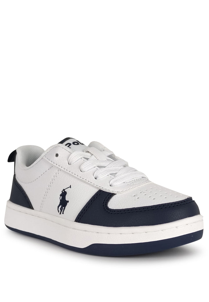 ViaMonte Shop | Polo Ralph Lauren sneakers polo court II bianca/blu bambino