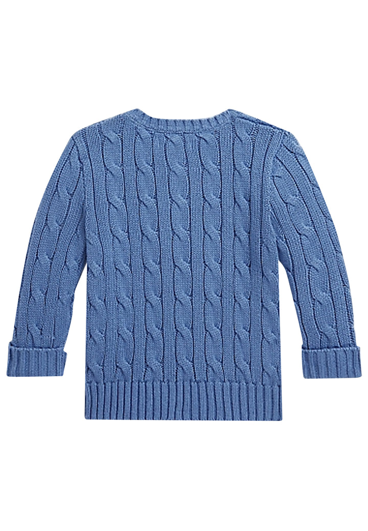 Ralph Lauren maglia azzurra neonato in cotone