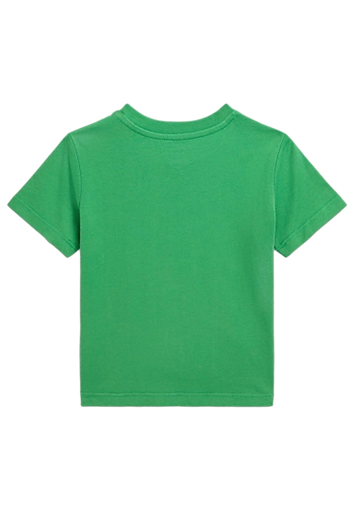Ralph Lauren t-shirt verde neonato in cotone