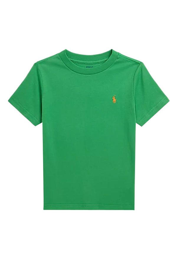 Ralph Lauren t-shirt verde bambino in cotone