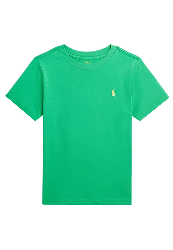 Ralph Lauren t-shirt verde bambino in cotone