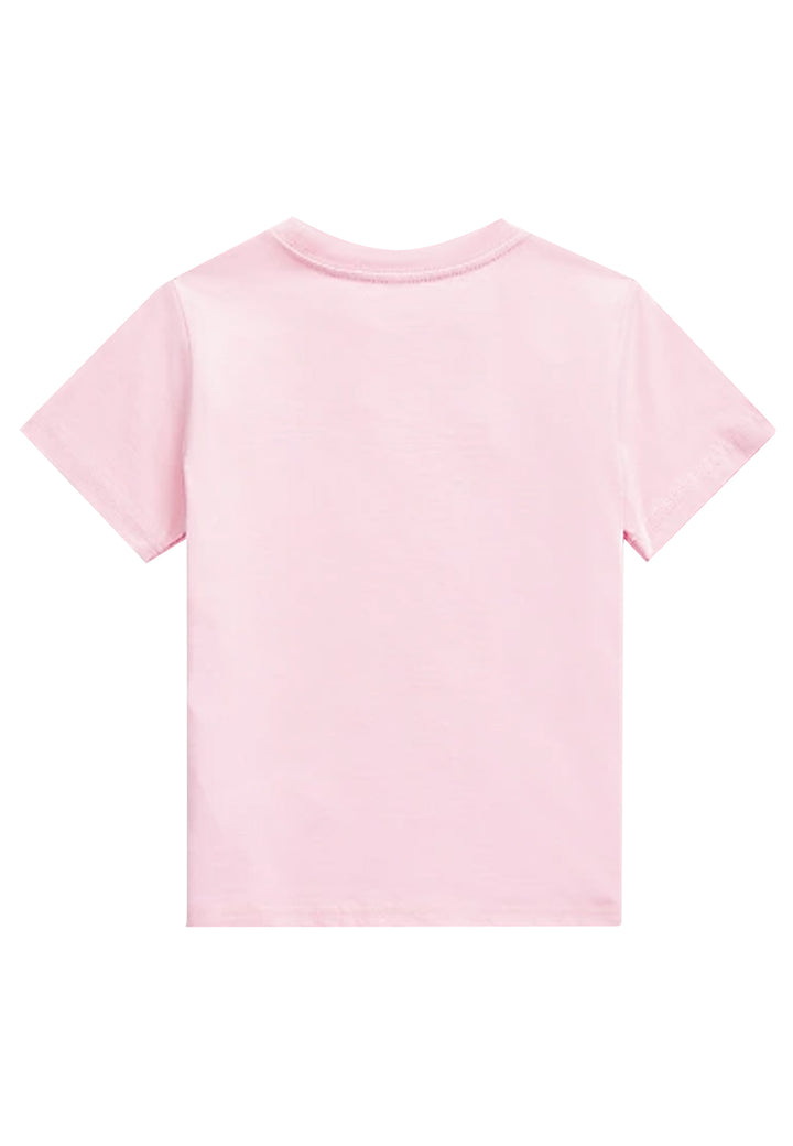 Ralph Lauren t-shirt rosa bambino in cotone