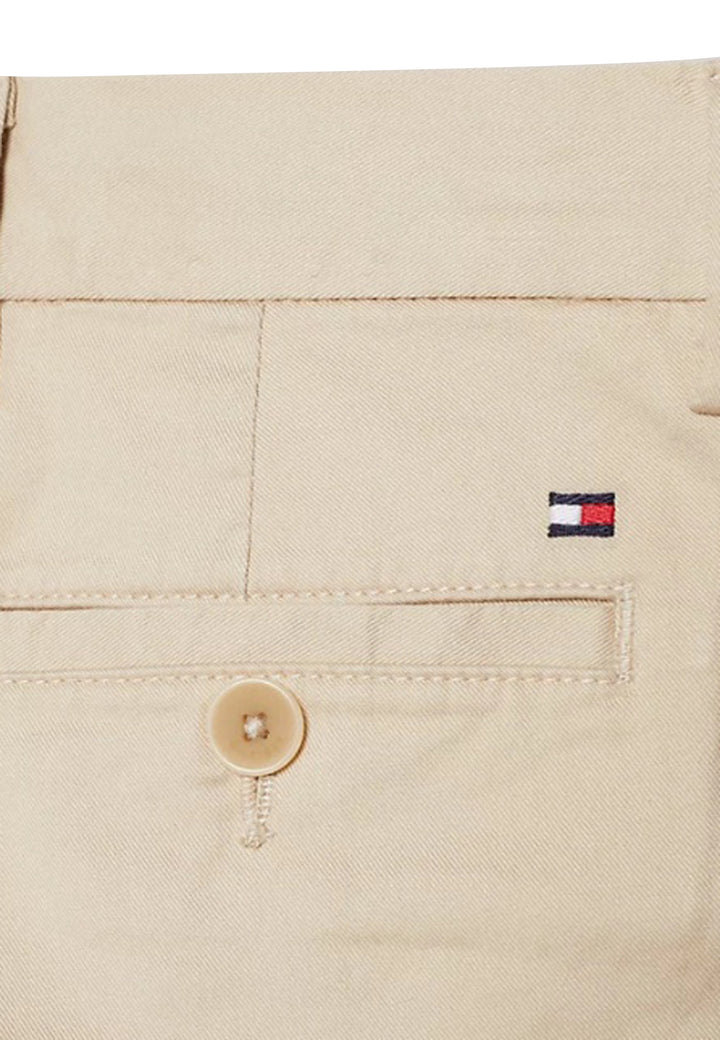 Tommy Hilfiger pantalone beige bambino in cotone