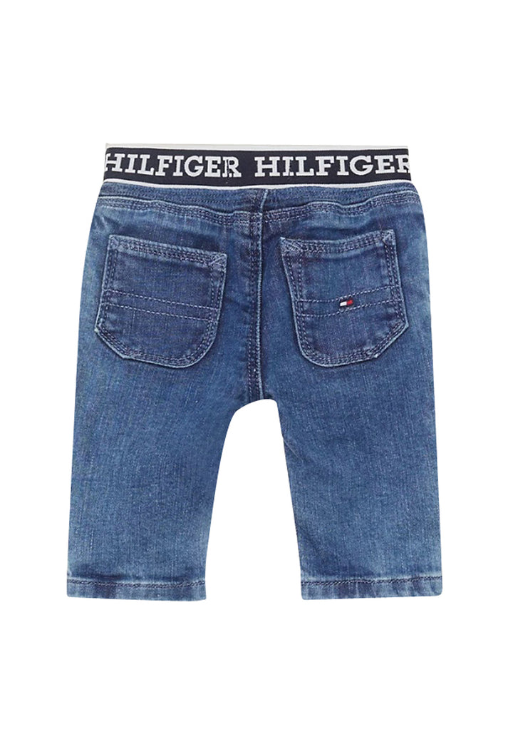 Tommy Hilfiger jeans blu neonato in denim