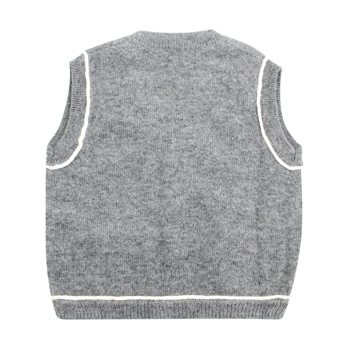 ViaMonte Shop | Il Gufo gilet baby boy grigio in lana