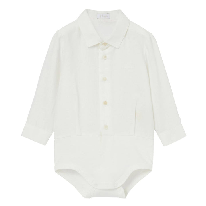 ViaMonte Shop | Il Gufo body camicia baby boy bianca in cotone